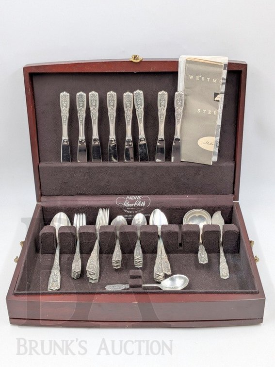 (52 PCS) WESTMORLAND STERLING FLATWARE