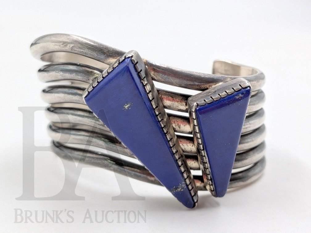 NA NA PING STERLING & LAPIS CUFF