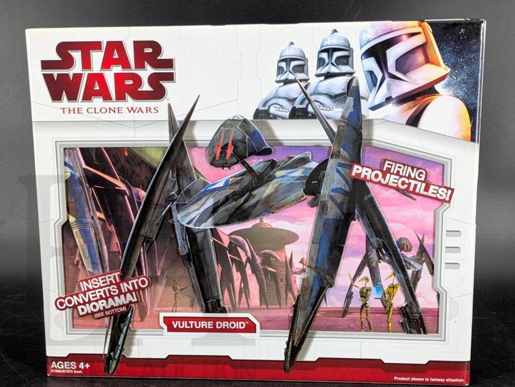 2009 Star Wars The Clone Wars Vulture Droid Vehicle Hasbro NIB