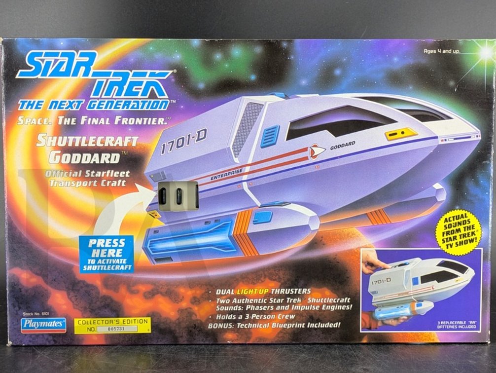 1992 Star Trek TNG Shuttlecraft Goddard Playmates Collector's Edition #6101 New