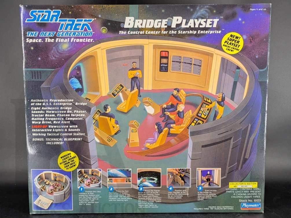 1993 Star Trek TNG Bridge Playset Collector's Edition by Playmates, No. 6103
