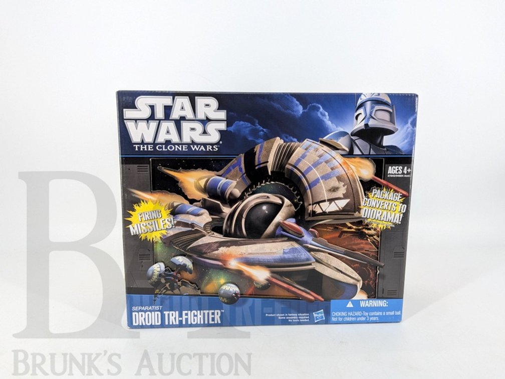 2010 Star Wars The Clone Wars Separatist Droid Tri-Fighter Toy Hasbro Unassembled