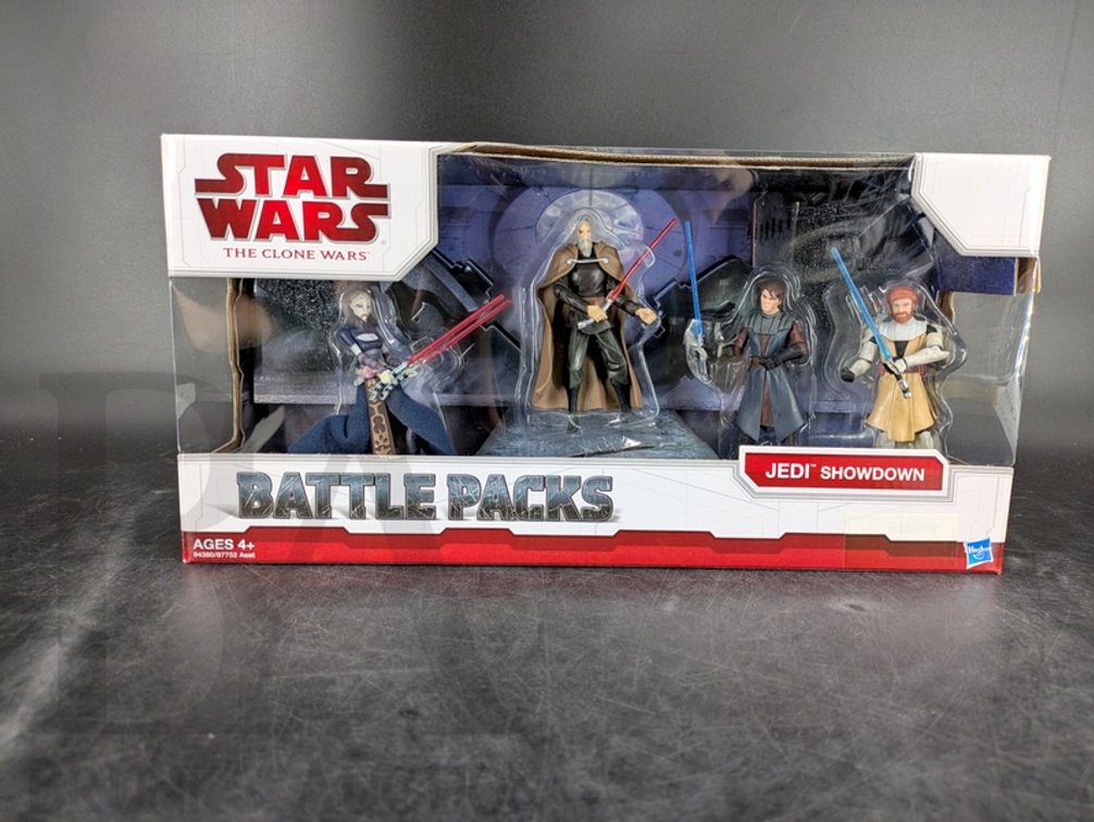 2010 Star Wars The Clone Wars Battle Packs Jedi Showdown Action Figure Set Hasbro