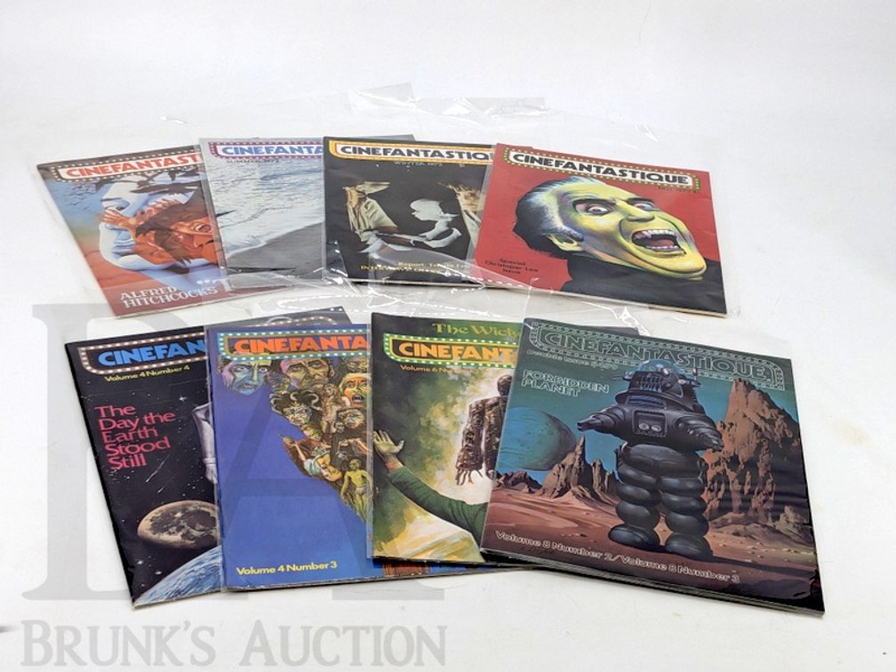 (9) Vintage Cinefantastique Magazines 1972–1979 Sci-Fi & Horror Movie Issues