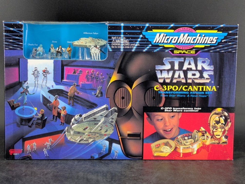 1994 Micro Machines Star Wars C-3PO/Cantina Transforming Action Set, Galoob 65811