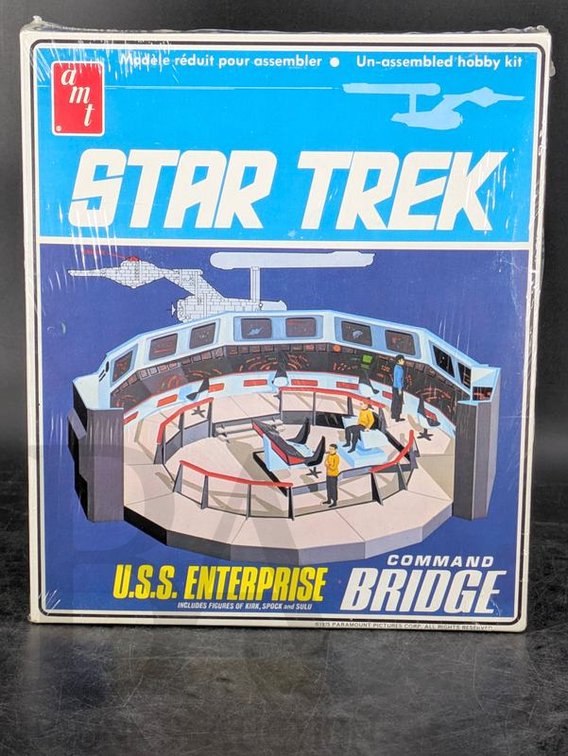 1975 AMT Star Trek U.S.S. Enterprise Command Bridge Model Kit Unassembled Sealed
