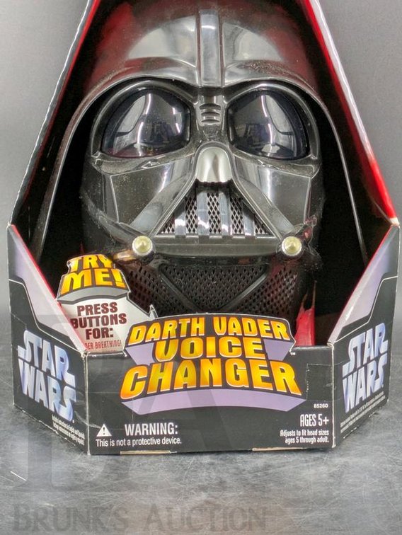 2005 Star Wars Darth Vader Voice Changer Helmet With Original Packaging