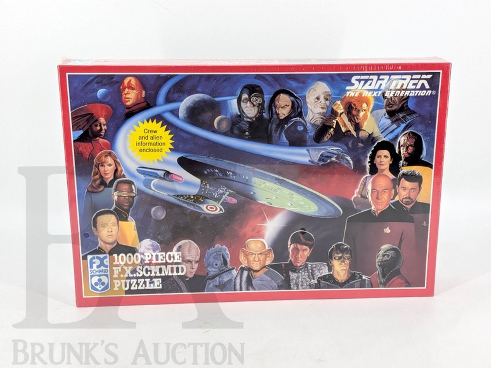 1993 Star Trek The Next Generation F.X. Schmid 1000 Piece Puzzle, Factory Sealed