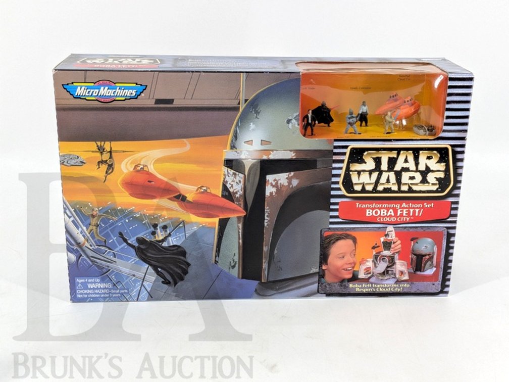 1996 Micro Machines Star Wars Boba Fett/Cloud City Transforming Action Set, Sealed