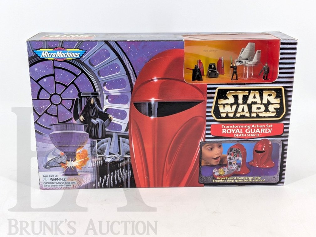 1996 Micro Machines Star Wars Transforming Action Set Royal Guard Death Star II, Sealed