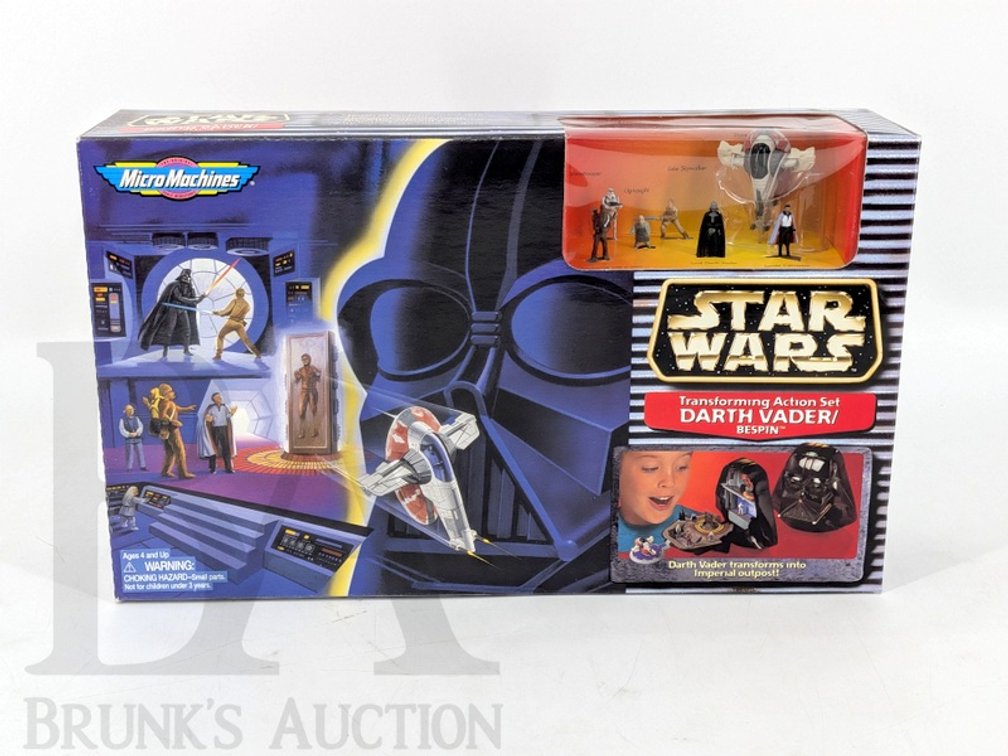 1996 Micro Machines Star Wars Transforming Action Set Darth Vader/Bespin, Sealed