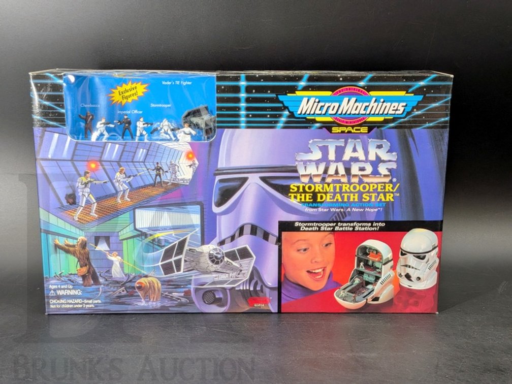 1994 Micro Machines Star Wars Stormtrooper/Death Star Playset, Sealed Box