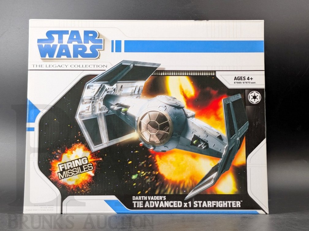 2008 Star Wars Legacy Darth Vader’s TIE Advanced x1 Starfighter Hasbro New in Box