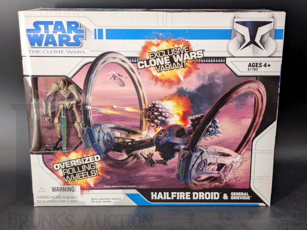 2009 Star Wars The Clone Wars Hailfire Droid & General Grievous Exclusive Variant New