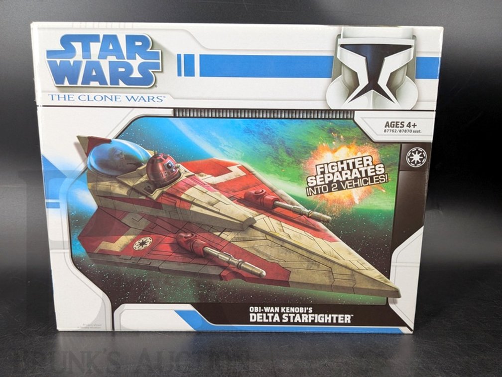 2008 Star Wars The Clone Wars Obi-Wan Kenobi's Delta Starfighter by Hasbro