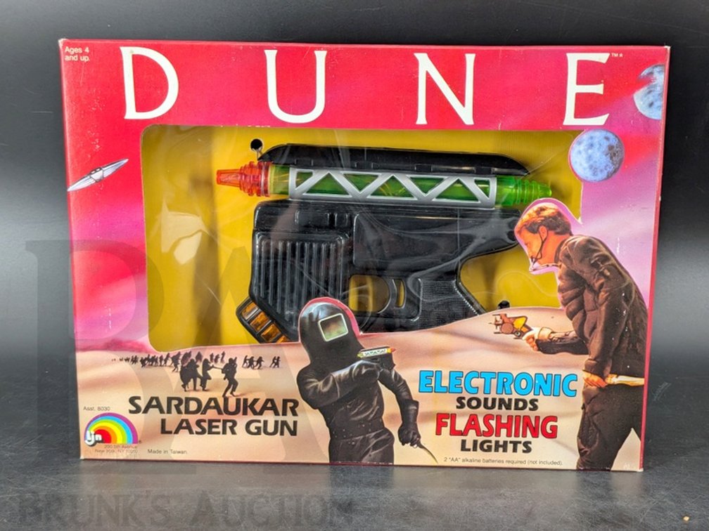 1984 DUNE Sardaukar Laser Gun by LJN Electronic Toy with Flashing Lights & Sounds