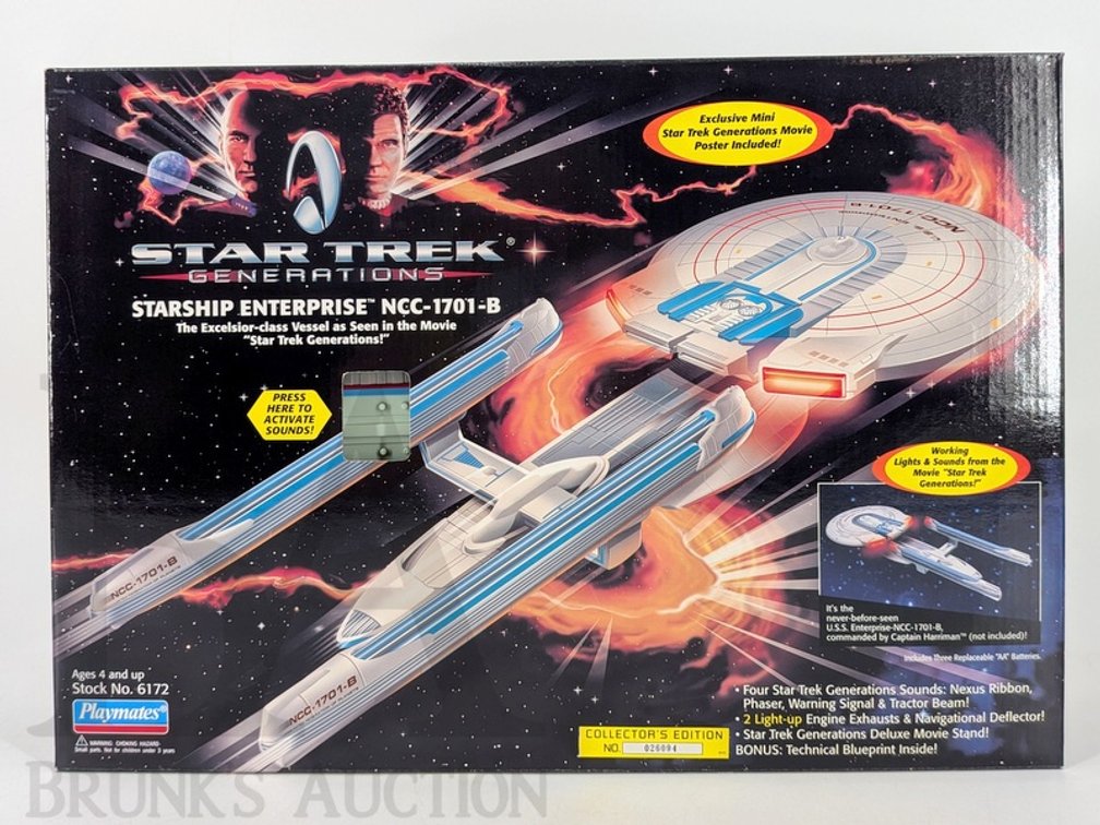 1994 Playmates Star Trek Generations Starship Enterprise NCC-1701-B Collector's Edition