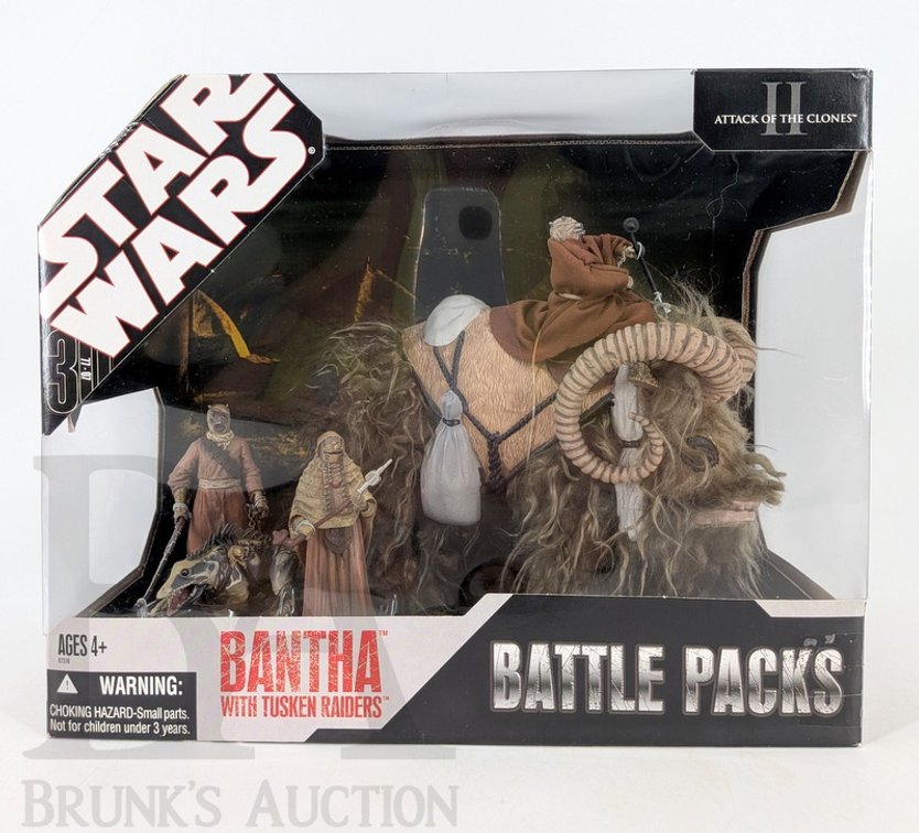 2007 Star Wars Battle Packs Bantha with Tusken Raiders Hasbro 30th Anniversary Set