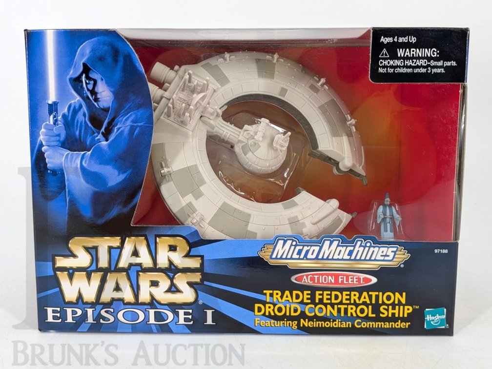 2000 Star Wars Micro Machines Action Fleet Trade Federation Droid Control Ship NIB