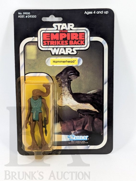 1980 Kenner Star Wars Hammerhead Action Figure MOC, Empire Strikes Back Carded