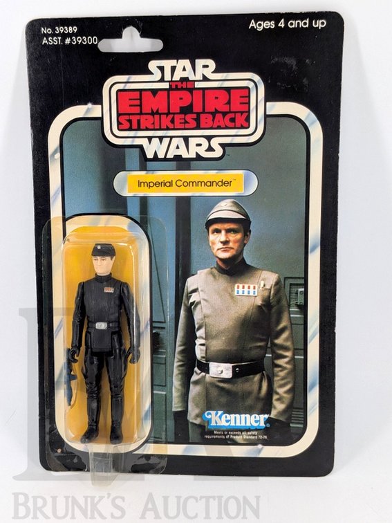 1980 Kenner Star Wars ESB Imperial Commander Action Figure Sealed on Card No. 39389