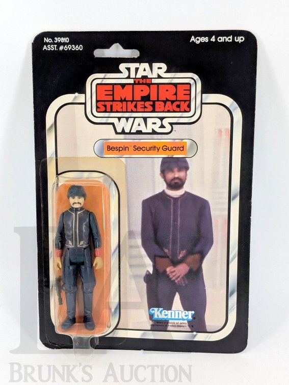 1980 Kenner Star Wars Bespin Security Guard Action Figure MOC No. 39810