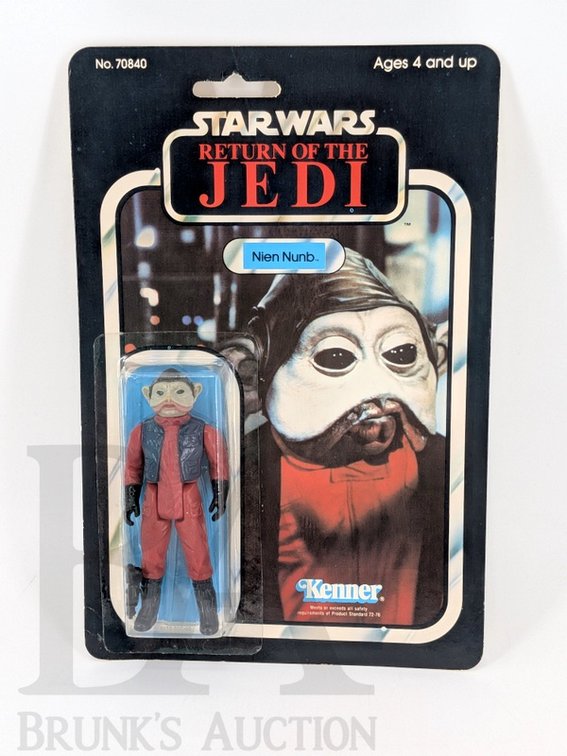 1983 Kenner Star Wars Return of the Jedi Nien Nunb Action Figure No. 70840