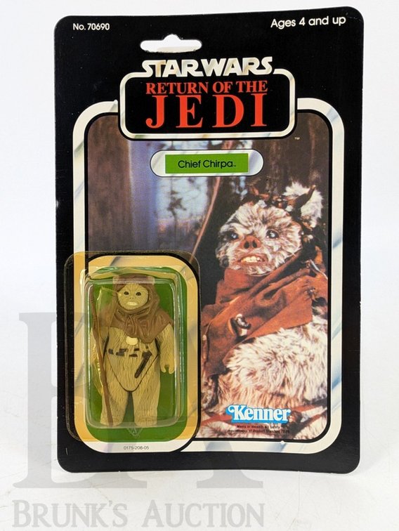 1983 Star Wars Return of the Jedi Kenner Chief Chirpa Action Figure No. 70690