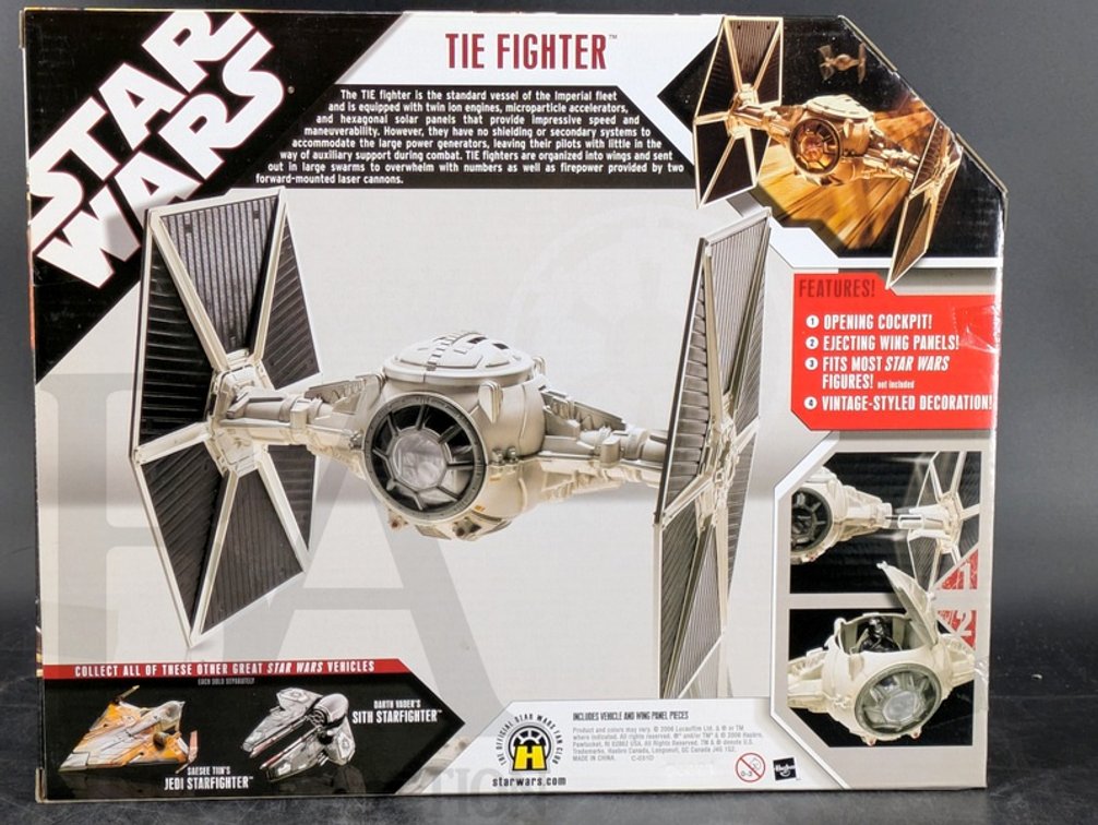 2006 Star Wars 30th Anniversary TIE Fighter Hasbro Vehicle with Ejecting Wing Panels