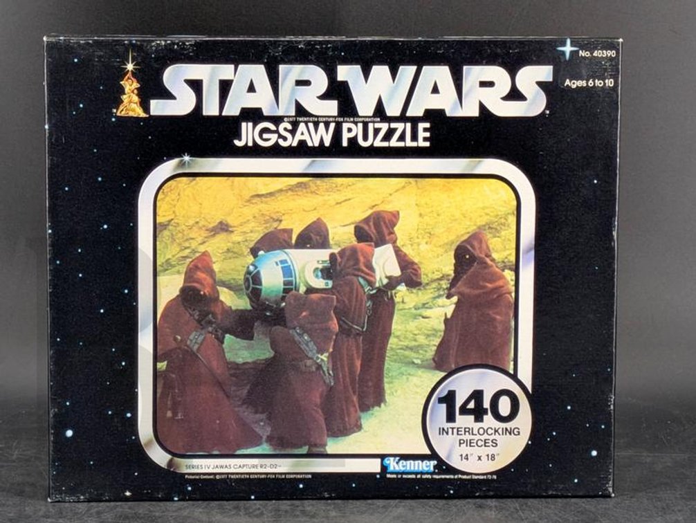 1978 Star Wars Jigsaw Puzzle Series IV Jawas Capture R2-D2 140 Pieces by Kenner