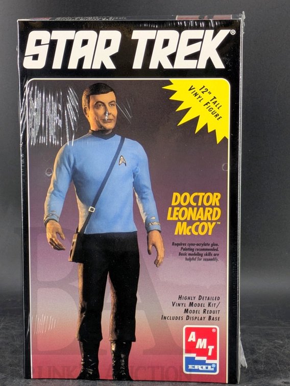 1994 Star Trek AMT Ertl Dr. Leonard McCoy 12" Vinyl Figure Model Kit Sealed