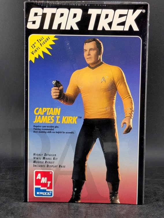 1994 AMT Star Trek Captain James T. Kirk 12-Inch Vinyl Model Kit, Sealed