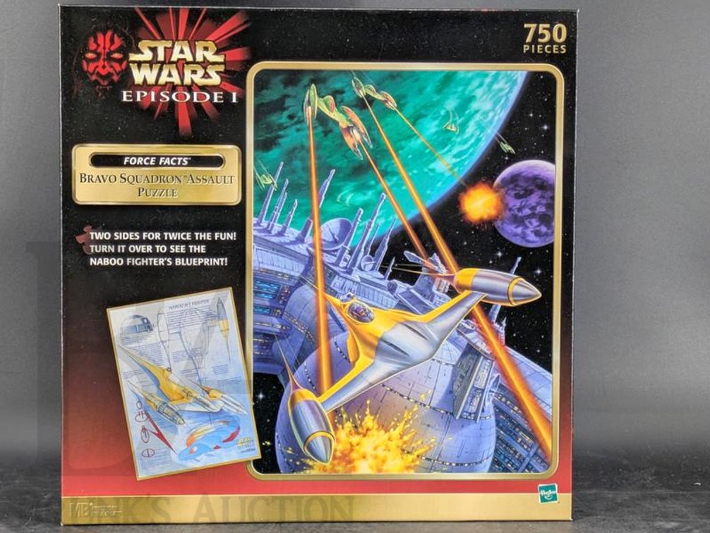 1999 Star Wars Episode I Bravo Squadron Assault Puzzle 750 Pieces Hasbro Sealed