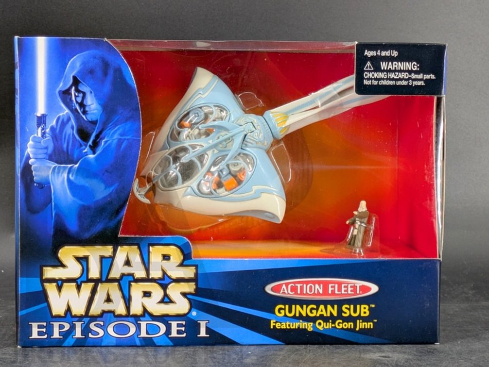 1999 Star Wars Episode I Action Fleet Gungan Sub with Qui-Gon Jinn by Galoob