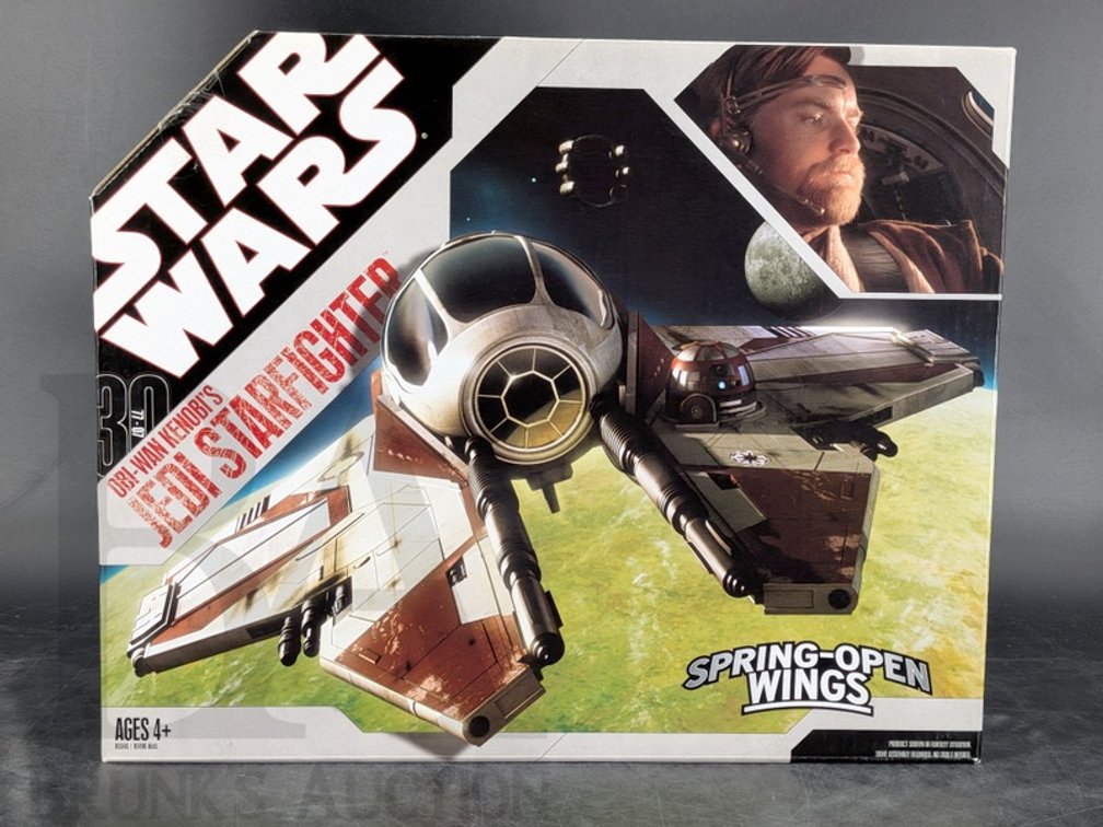2007 Star Wars Obi-Wan Kenobi's Jedi Starfighter Hasbro Vehicle Boxed