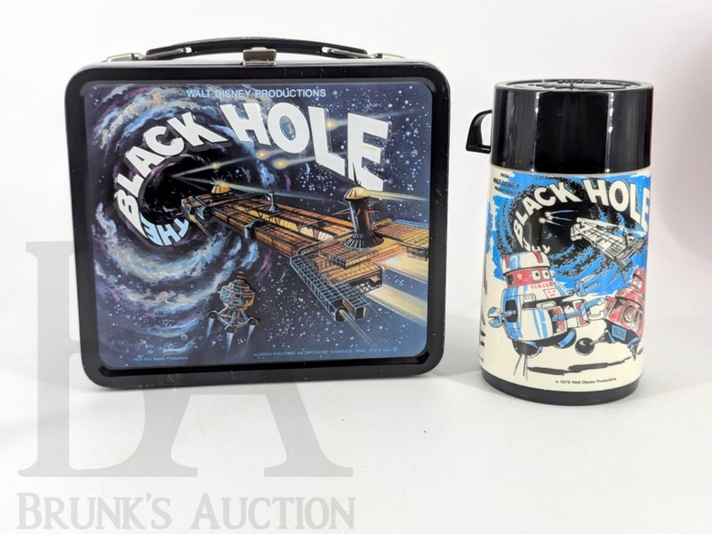 1979 Walt Disney Black Hole Lunchbox and Thermos by Aladdin Industries