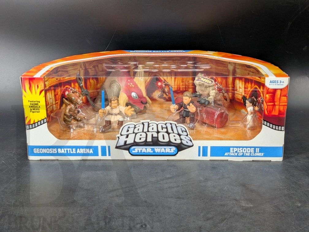 2008 Star Wars Galactic Heroes Geonosis Battle Arena Set Hasbro Episode II NIB