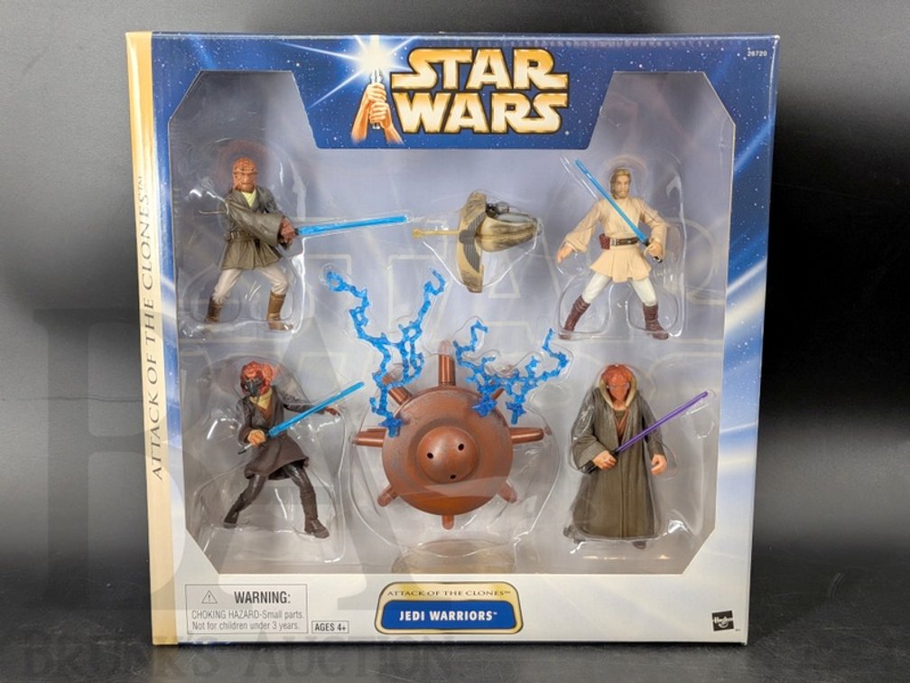 2003 Star Wars Attack Of The Clones Jedi Warriors 4-Figure Set Hasbro New Sealed