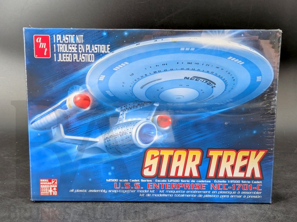 2012 AMT Star Trek USS Enterprise NCC-1701-C 1:2500 Plastic Model Kit Sealed