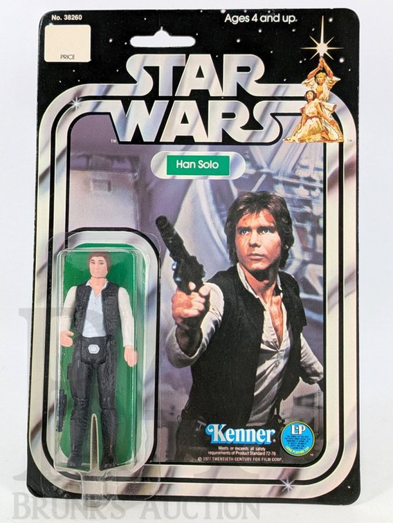1977 Kenner Star Wars Han Solo Action Figure No. 38260 Original Unopened Carded