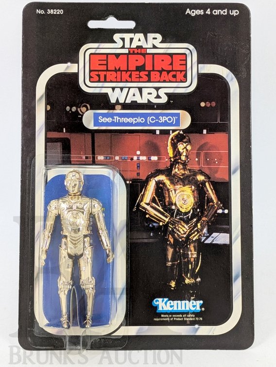 1980 Kenner Star Wars Empire Strikes Back See-Threepio (C-3PO) Action Figure No. 38220