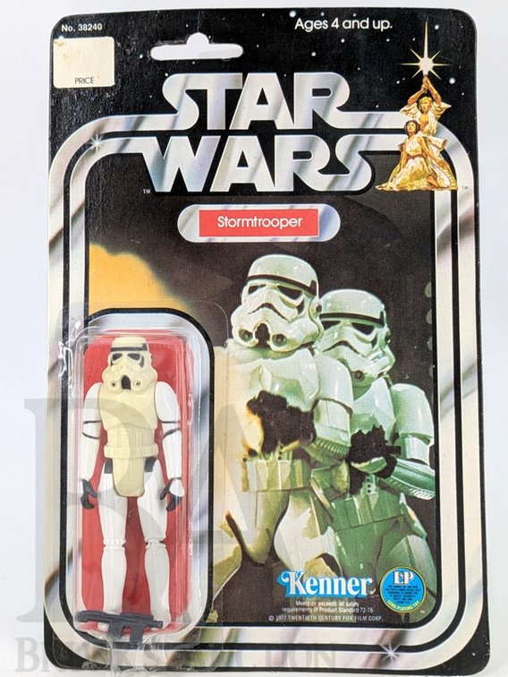 1977 Kenner Star Wars Stormtrooper Action Figure No. 38240 Sealed on Card