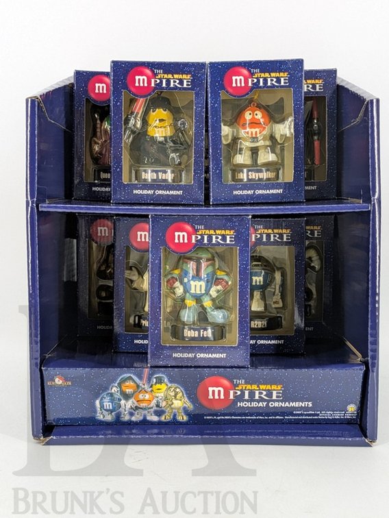 2005 Kurt S. Adler Star Wars Mpire M&M's Holiday Ornament Collection (10) Boxed