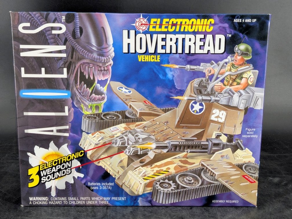 1992 Kenner Aliens Electronic Hovertread Vehicle Boxed, 3 Weapon Sounds