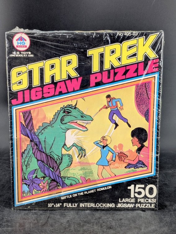 1974 Star Trek Jigsaw Puzzle 150 Pieces HG Toys Battle on the Planet Romulon 10x14 inch