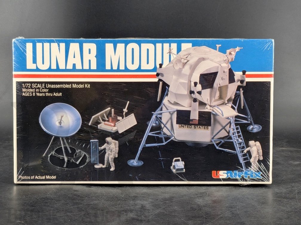 1979 US Airfix Lunar Module 1/72 Scale Unassembled Model Kit #70040 Sealed
