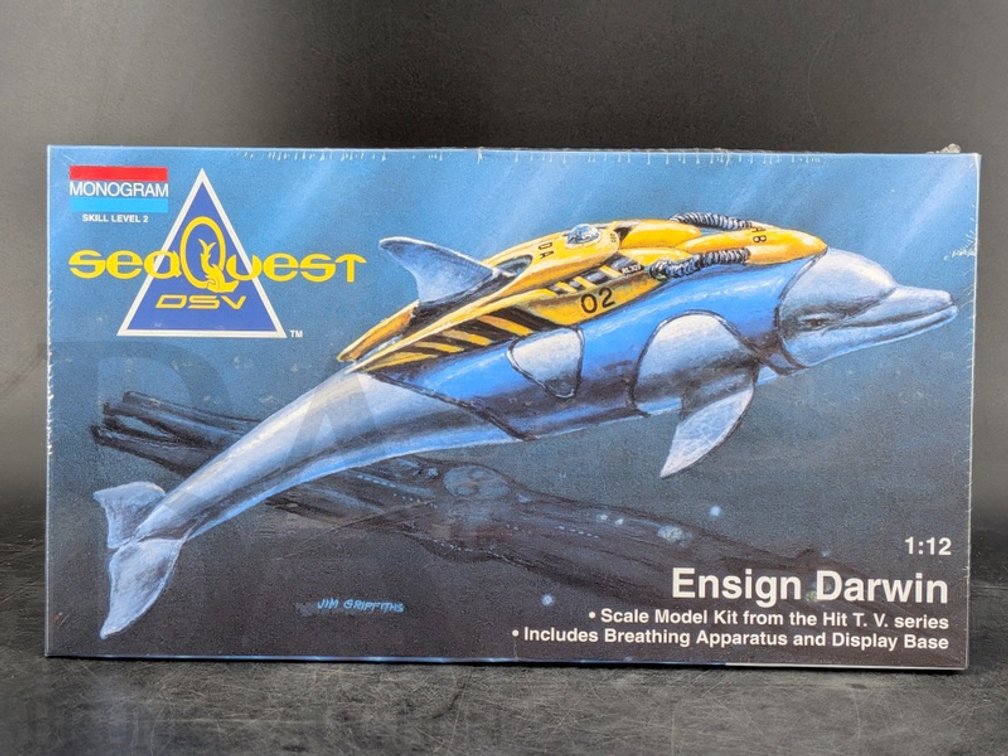 1994 Monogram SeaQuest DSV Ensign Darwin 1:12 Scale Model Kit Sealed