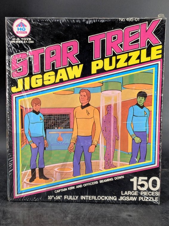 1974 HG Toys Star Trek Jigsaw Puzzle 150 Pieces Sealed 10"x14" No. 495-01