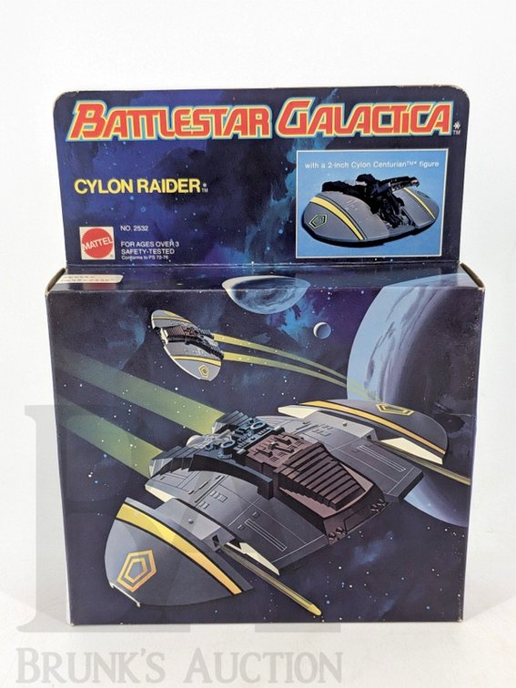 1978 Battlestar Galactica Cylon Raider Space Interceptor by Mattel in Original Box