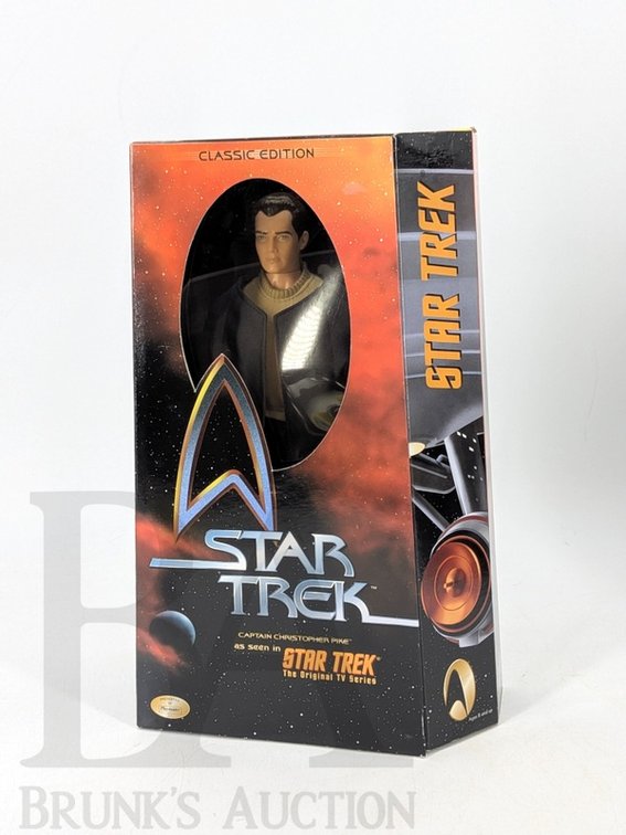 1999 Star Trek Captain Christopher Pike Figure by Playmates in Original Box